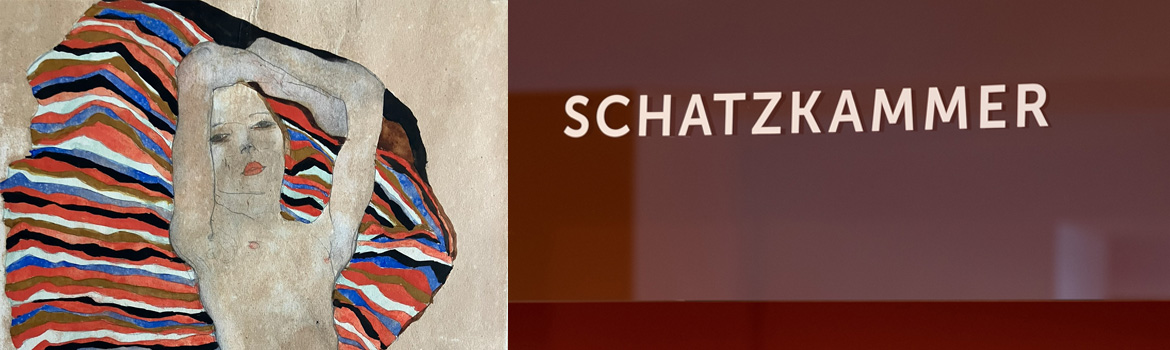 Collage Egon Schiele Schatzkammer 2018